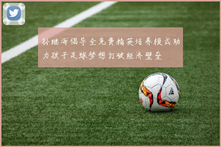 孙继海倡导全免费精英培养模式助力孩子足球梦想打破经济壁垒